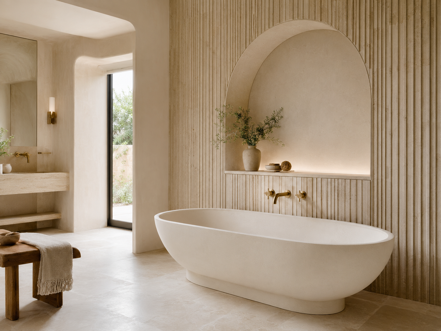 Sculptural bathing
